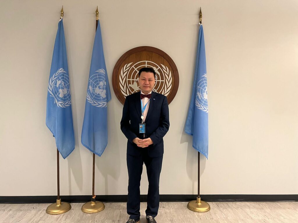 庆祝联合国妇女大会暨联合国和平音乐会颁奖盛典-联合国网合集团林安迪主席向中国人民和世界各国人民拜年